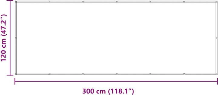 Actual product image vidaXL Balkonsichtschutz (300 cm)