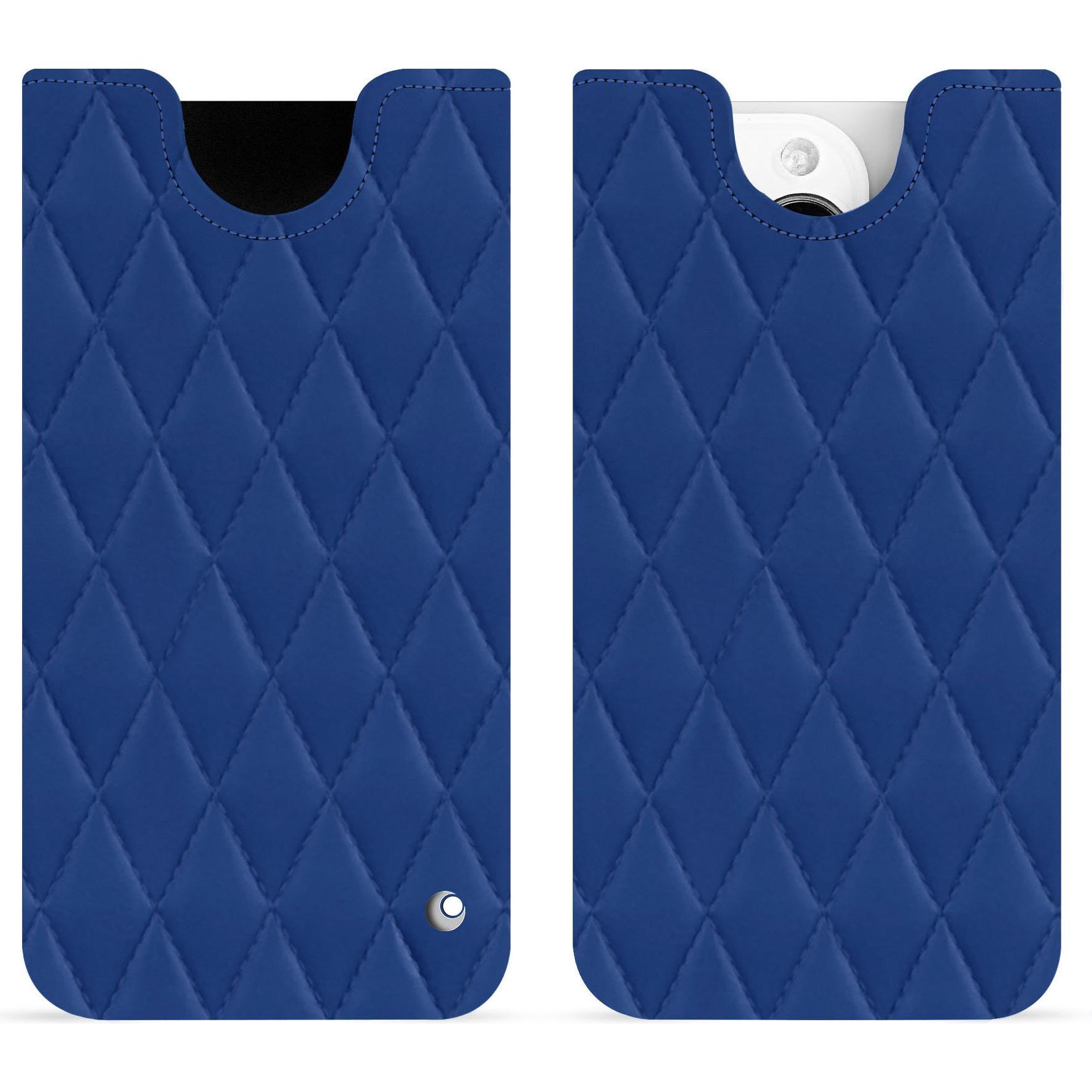 Noreve Lederschutzhülle (Apple iPhone 15 Pro), Smartphone Hülle, Blau