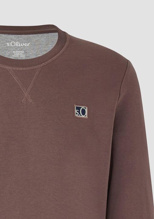 Produktbild s.Oliver Sweatshirt Sweatshirt aus Baumwollmix mit Crew Neck (M)