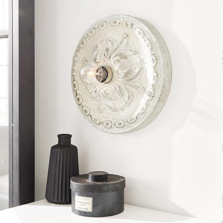 Produktbild Loberon Wand- & Deckenlampe Mangaire antikweiss (E27)
