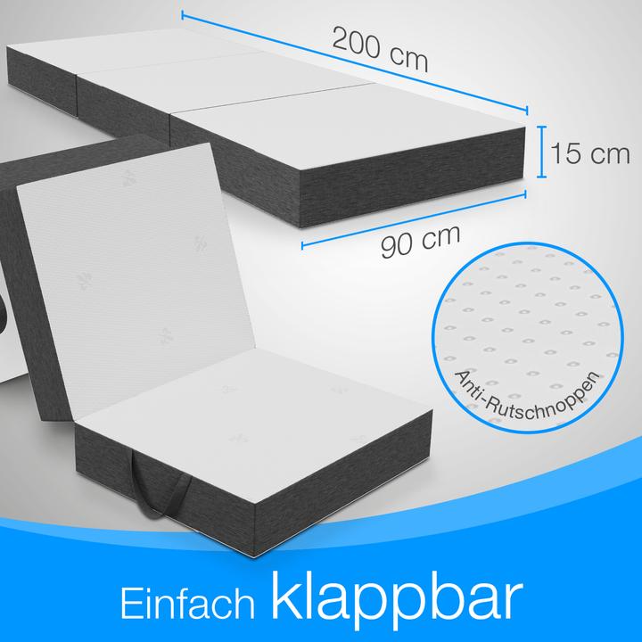 Produktbild Bestschlaf Visko Gästematratze (90 x 200 cm, Schaumstoffkern)