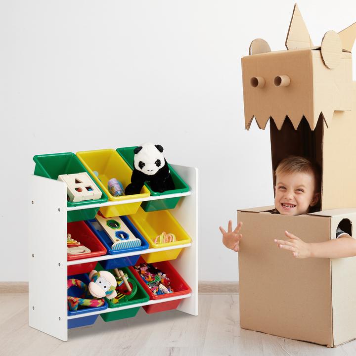 Actual product image Relaxdays Children's Storage Shelf with Bins