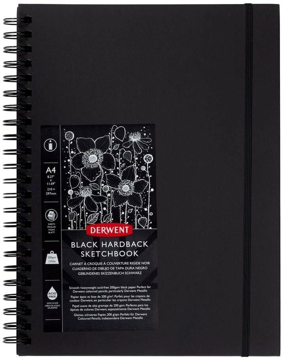 Produktbild Derwent Skizzenbuch (A4, Blanko, Harter Einband)
