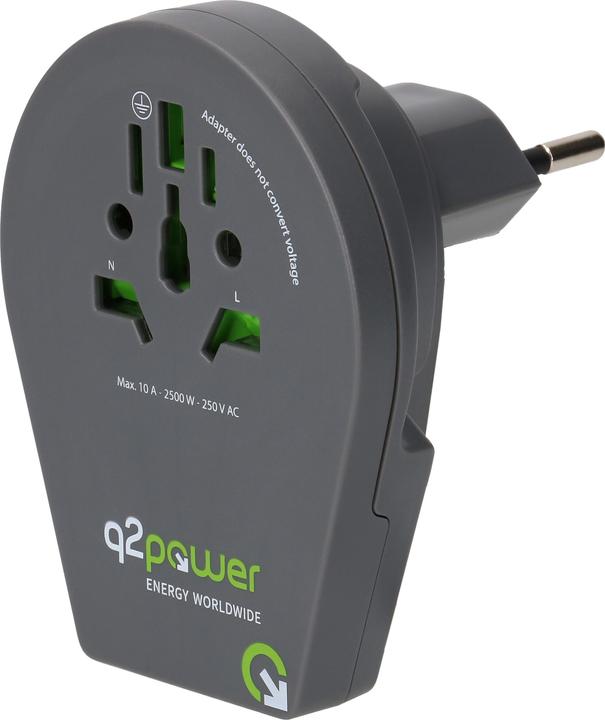 Immagine prodotto Q2 Power Q2Power Reiseadapter Welt
