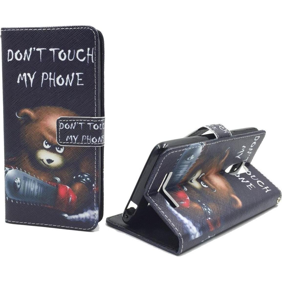 Thumbnail - König Design Schutz Hülle für Xiaomi Redmi Note 3 Bär Dont Touch Tasche Cover + 1 Panzer Schutz Glas (Xiaomi Redmi Note ...