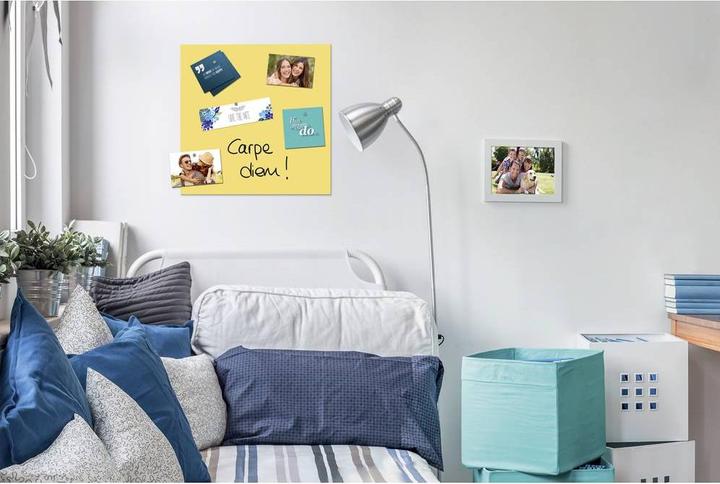 Productafbeelding BE! Board Magneetbord van glas Geel (B x H) 45 cm x 45 cm B1108 (Magnetisch bord, 45 x 45 cm)