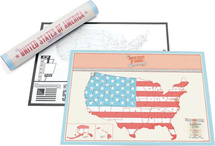 Image du produit Luckies Scratch Map USA (42 x 30 cm)