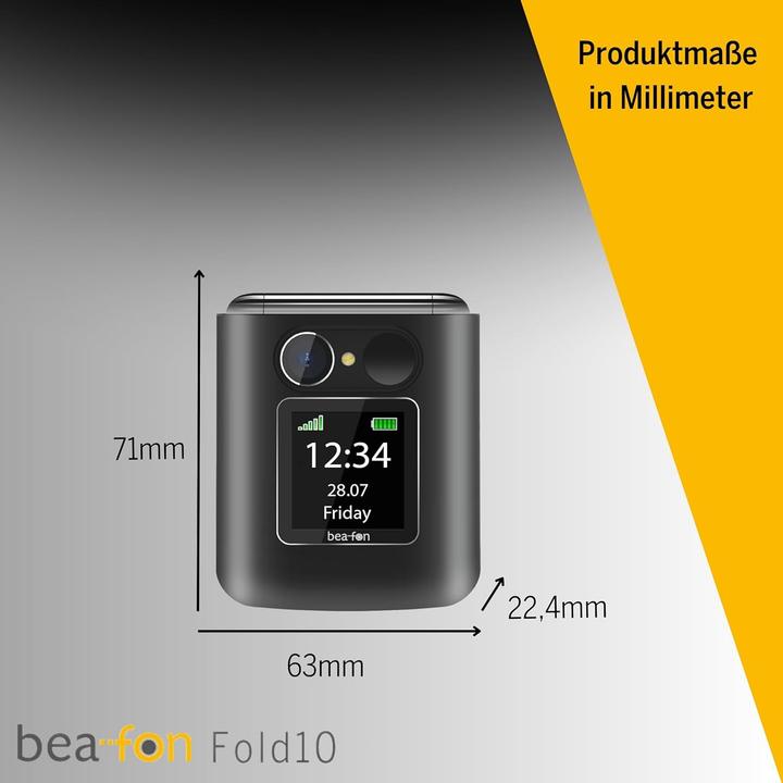 Actual product image Bea-Fon Fold 10, bw (2.20", 0.30 Mpx)