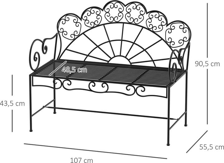 Actual product image Outsunny Garden bench