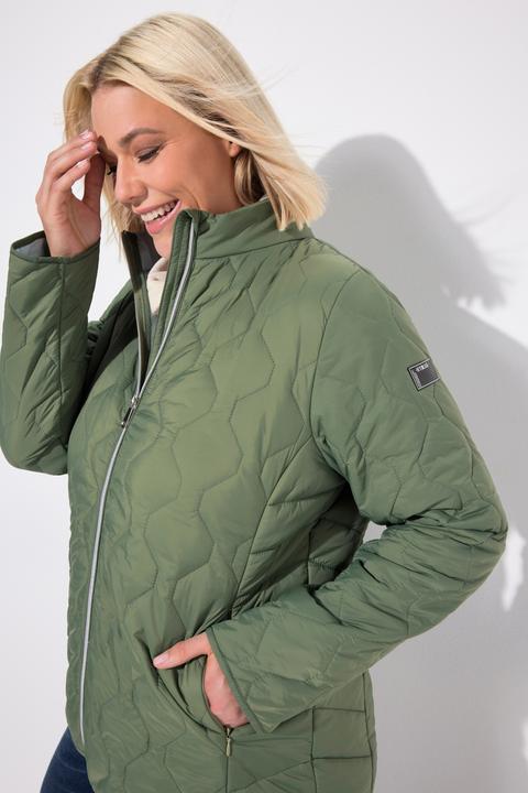 Image du produit Ulla Popken Veste matelassée légère HYPRAR, modèle déperlant, matière recyclée (46, 48)