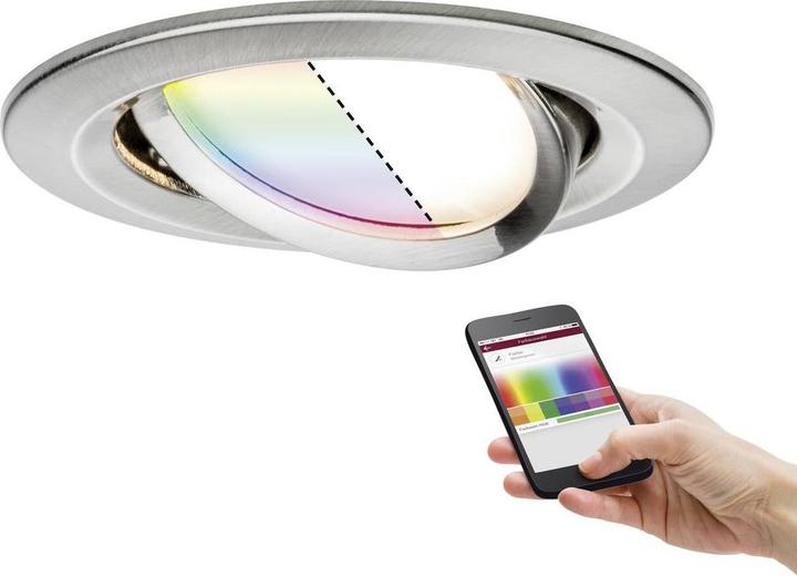 Image du produit Paulmann EBL Set Nova Plus ZB Coin RGBW rd schw LED 5.2W 230V 51mm (85 lm)