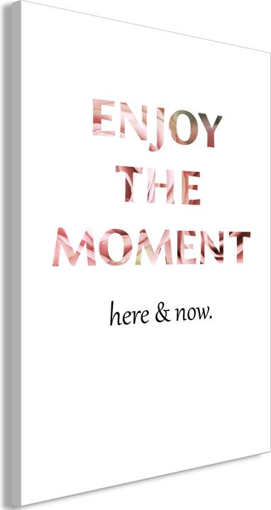 Produktbild Artgeist Unique Moment (1-part) - English Text on White Background (80 x 120 cm)