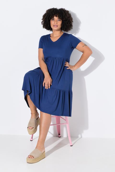Image du produit Angel of Style Jerseykleid, V-Ausschnitt, Volants (52)