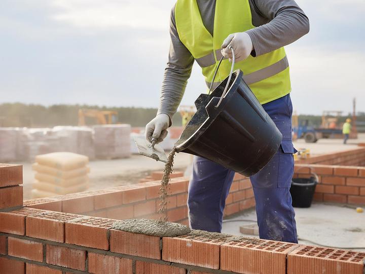 Produktbild Velleman - MÖRTELEIMER - 12 L - GUMMI - MIT AUSGUSS