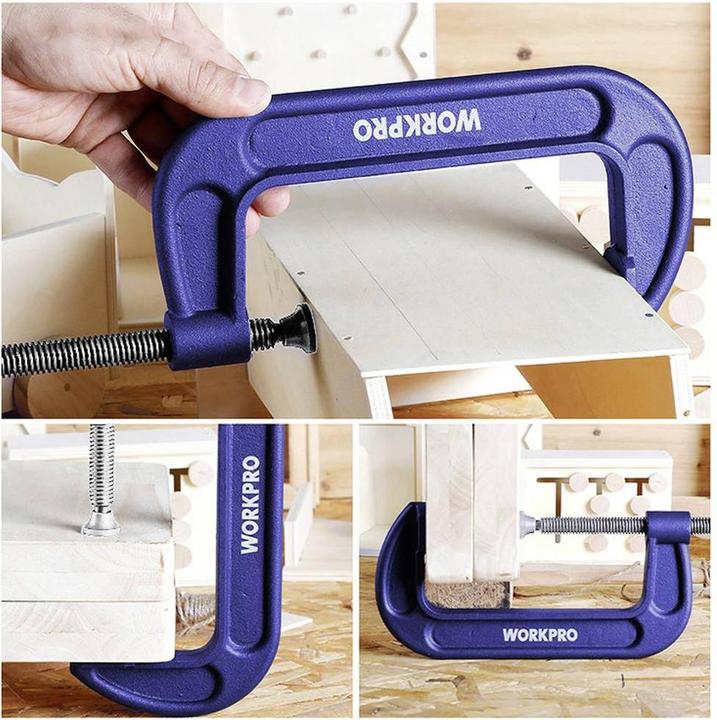 Actual product image Workpro 150 mm C-clamp (150 mm)