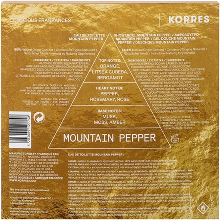 Produktbild Korres Bergpfeffer Eau De Toilette & Duschgel