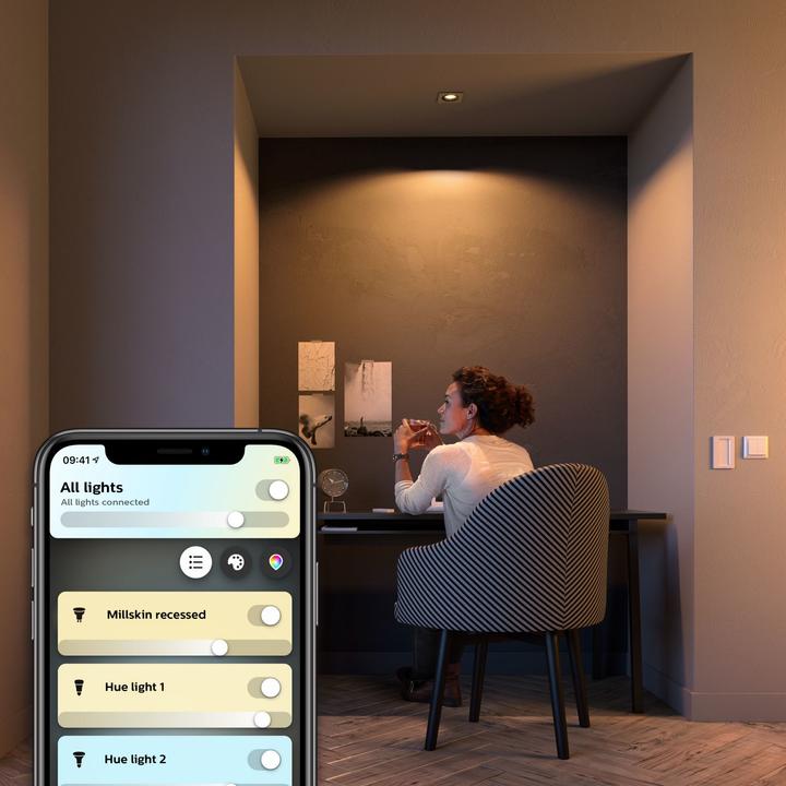 Actual product image Philips Hue Milliskin Base BT (350 lm, GU10)