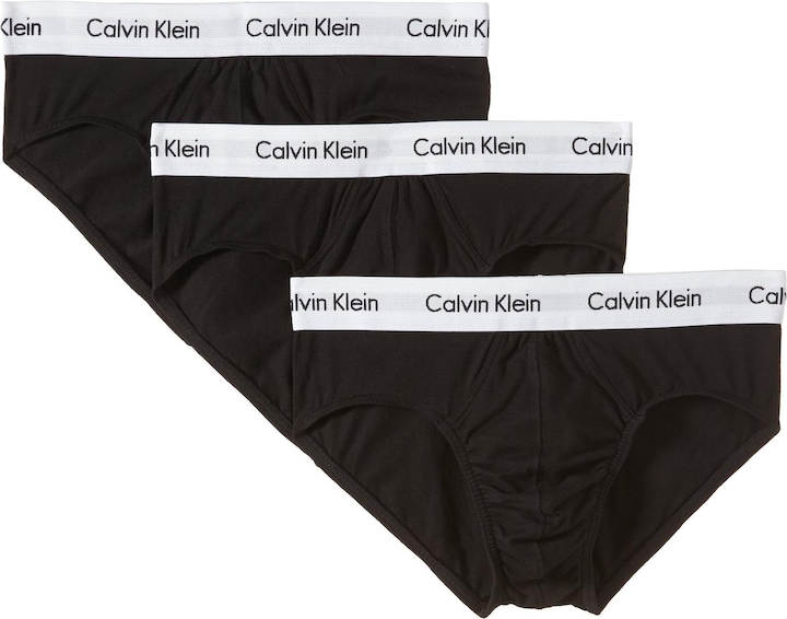 Calvin Klein Slip "Cotton Stretch" Schwarz (M, 3er Pack)