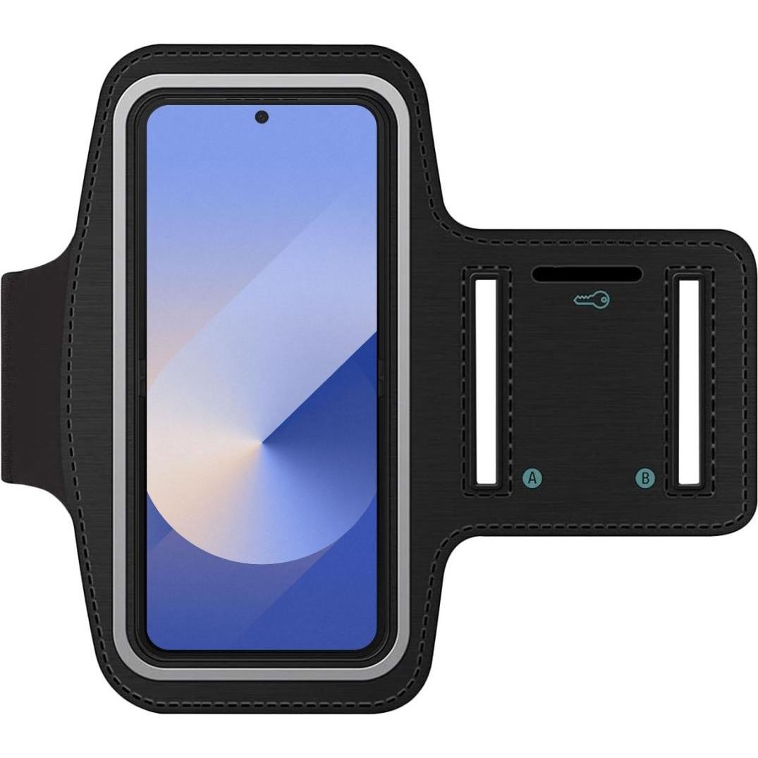 SmartFitness Samsung Galaxy Z Flip6 Handy Sport Armband, Smartphone Sportarmband, Schwarz