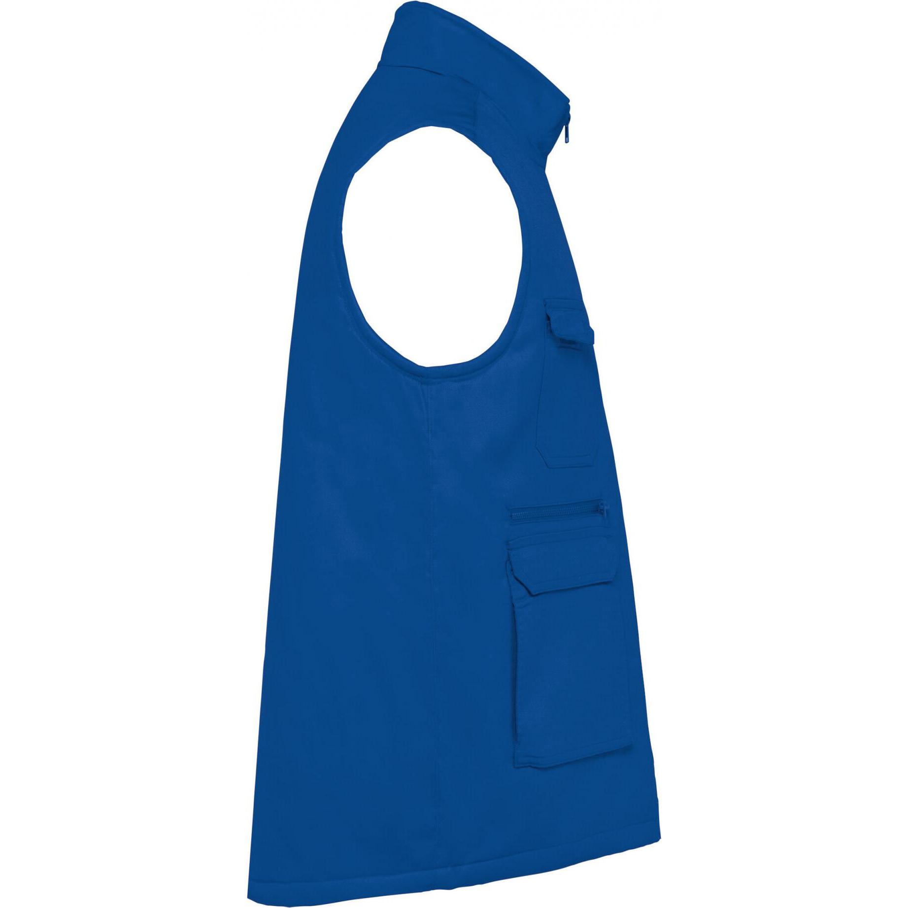 Thumbnail - Kariban, Herren, Weste, Gepolsterte Polycotton-Multitaschen-Weste, Blau, (XXL)