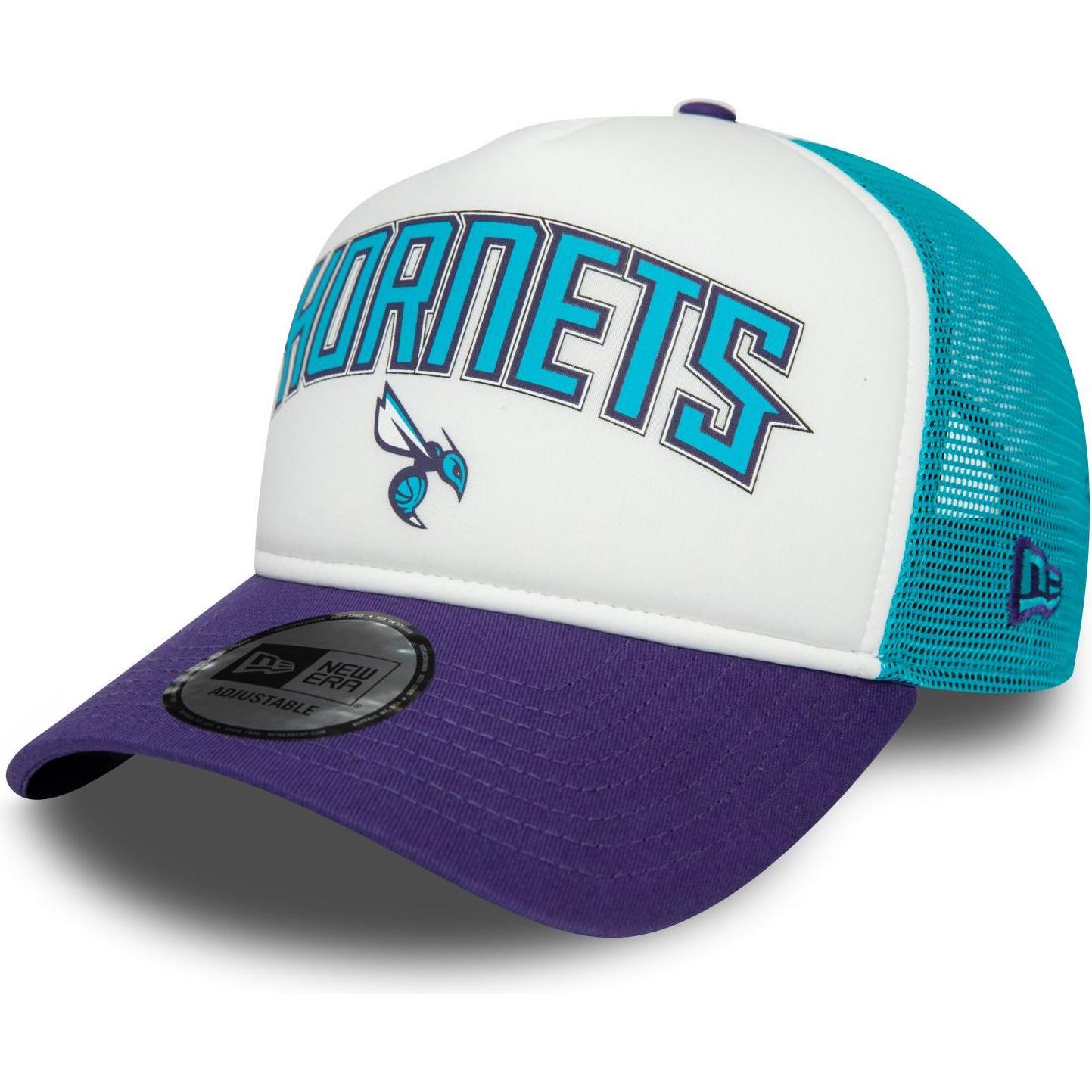 New Era, Herren, Cap, Trucker Retro Charlotte Hornets, Weiss, (One Size)