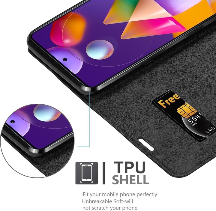 Actual product image Cadorabo Book Invisible Magnet Cover (Samsung Galaxy M31s)