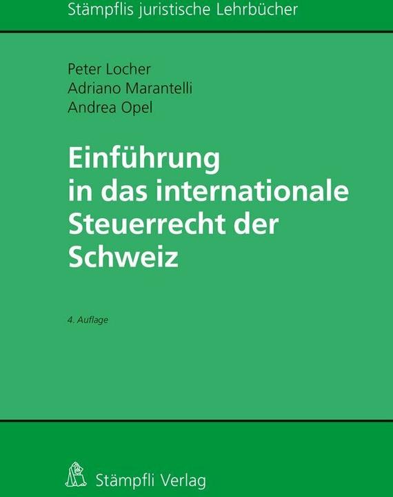Produktbild Einführung in das internationale Steuerrecht der Schweiz (Deutsch, Peter Locher, 2019)