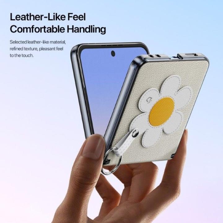 Produktbild Dux Ducis Luvy Series Leder Hardcase Hülle (Samsung Galaxy Z Flip7)