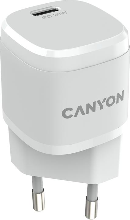 Canyon Charger 1xUSB-C 20W Power Delivery white retail (20 W, 2 ports)