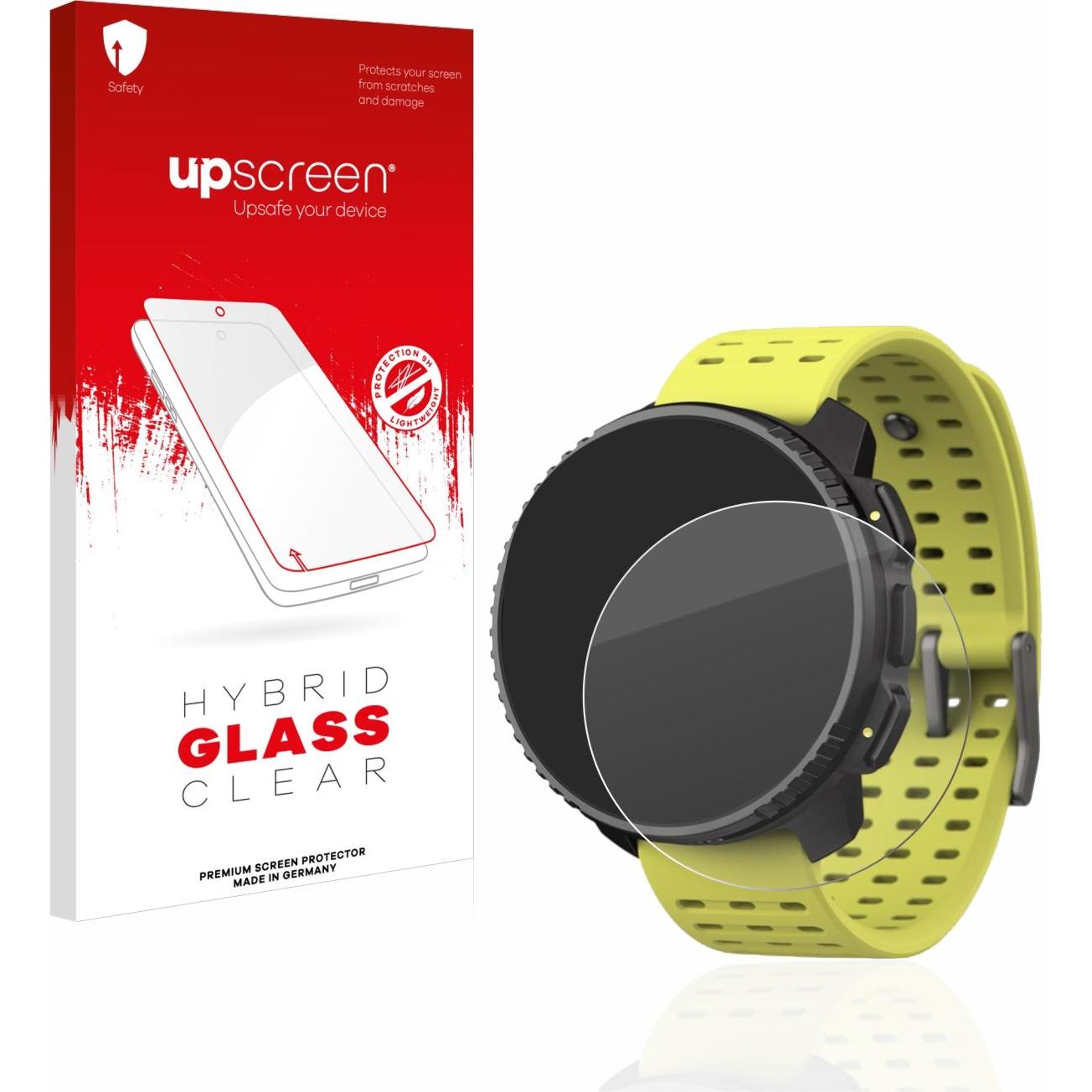 upscreen Scratch Shield Panzerglasfolie, Smartwatch Schutzfolie, Transparent