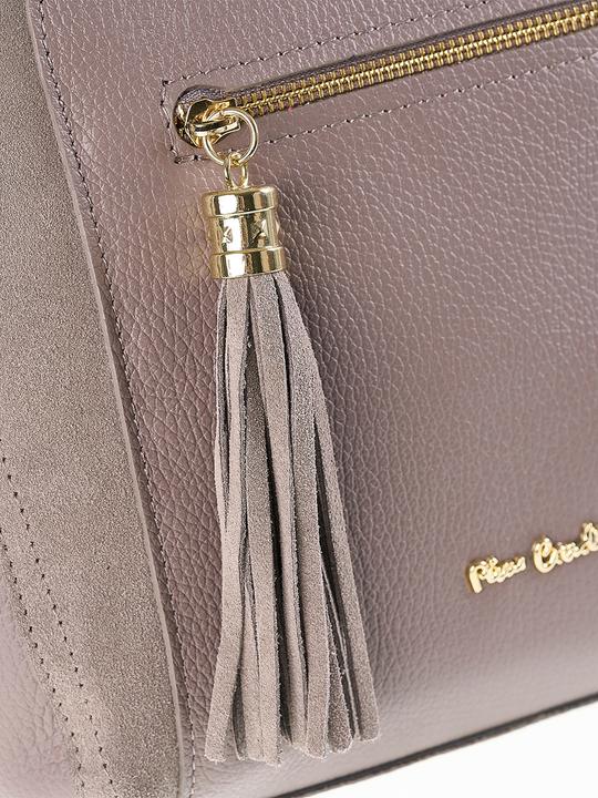 Actual product image Pierre Cardin Damen Handtasche Made In Italy - Modell Silvana Pro - 100% Leder - 40.0 X 26.0 X 17.0 Cm