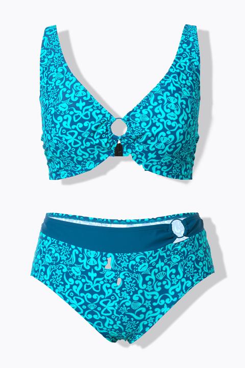 Actual product image Ulla Popken Paisley Two Piece Bikini Set (56)