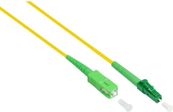 Actual product image Varia SO-38146 - Patch cable fibre optic simplex OS2 (singlemode, 9125) LC (APC) SC (APC), 30m, yellow (30 m)