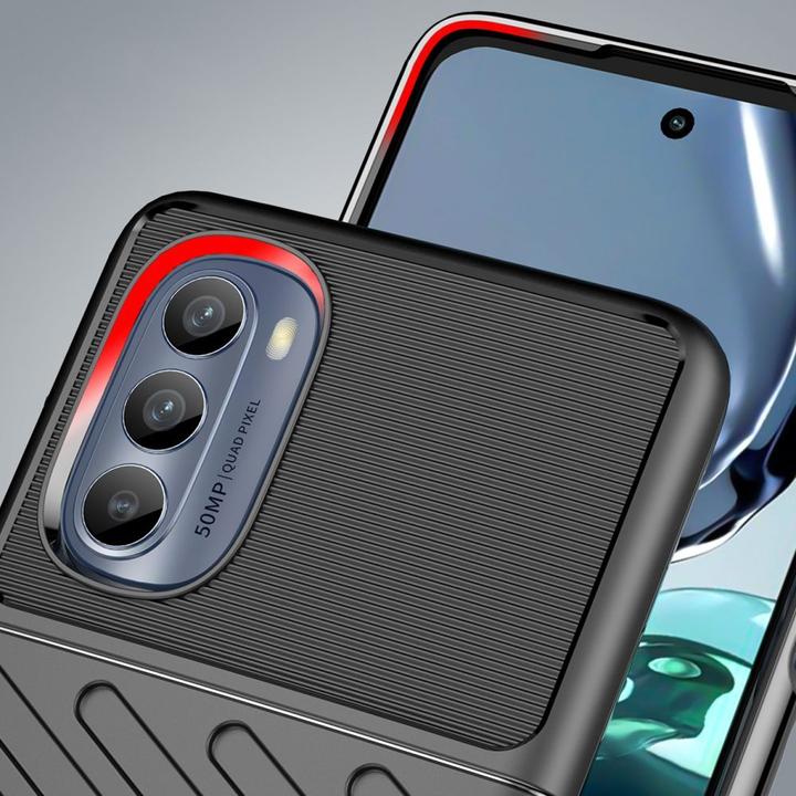 Actual product image Hurtel Thunder Case for Motorola Moto G62 5G silicone armor case black (Motorola Moto G62 5G)