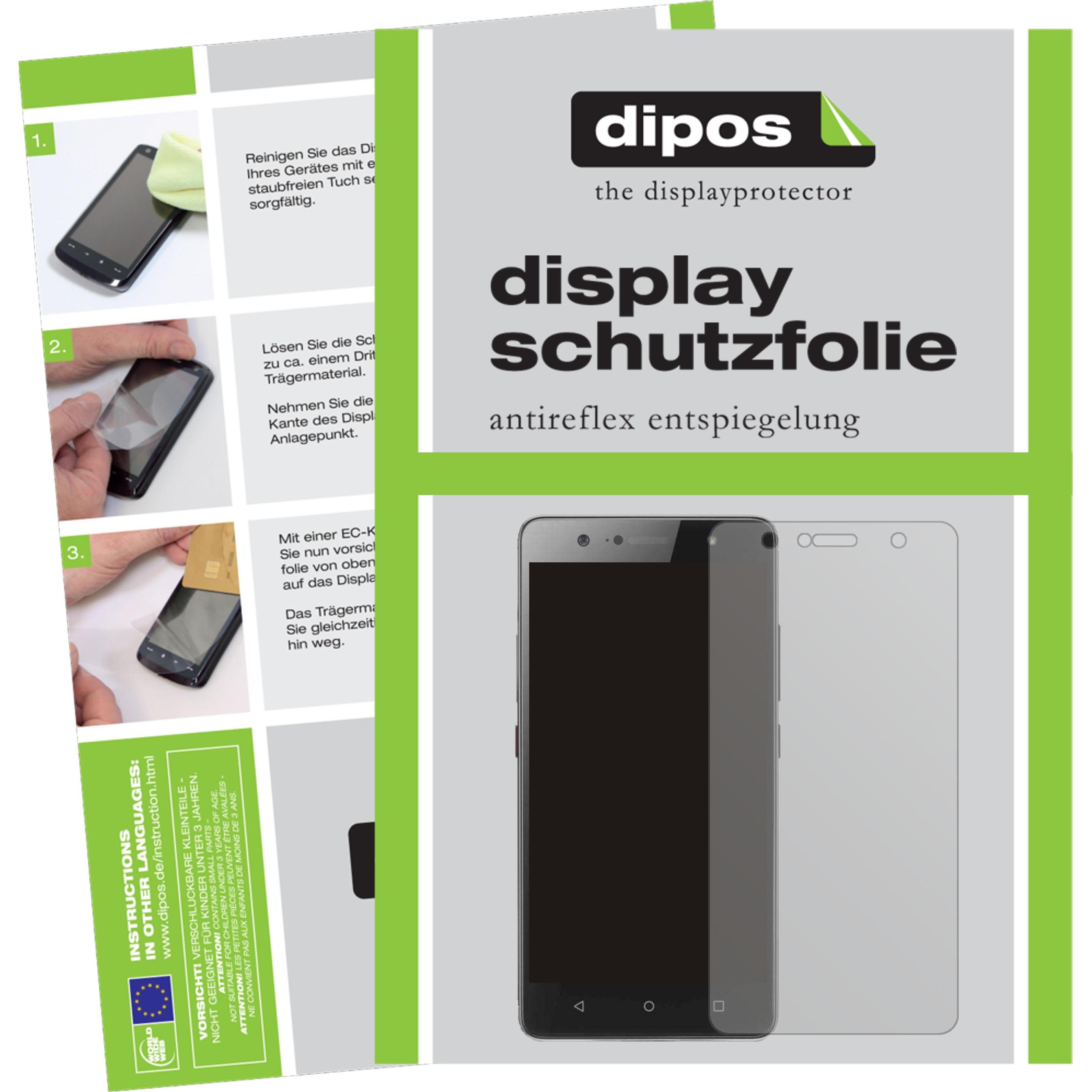 Dipos Displayschutzfolie Antireflex (5 Stück, Lenovo K8 Plus), Smartphone Schutzfolie, Transparent