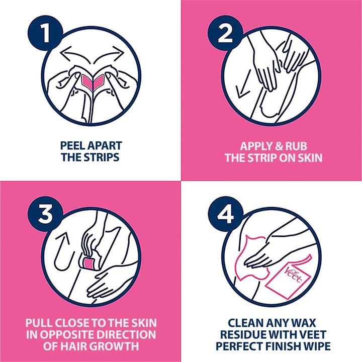 Image du produit Veet bandes de cire dépilatoire 12pcs. (12 x)