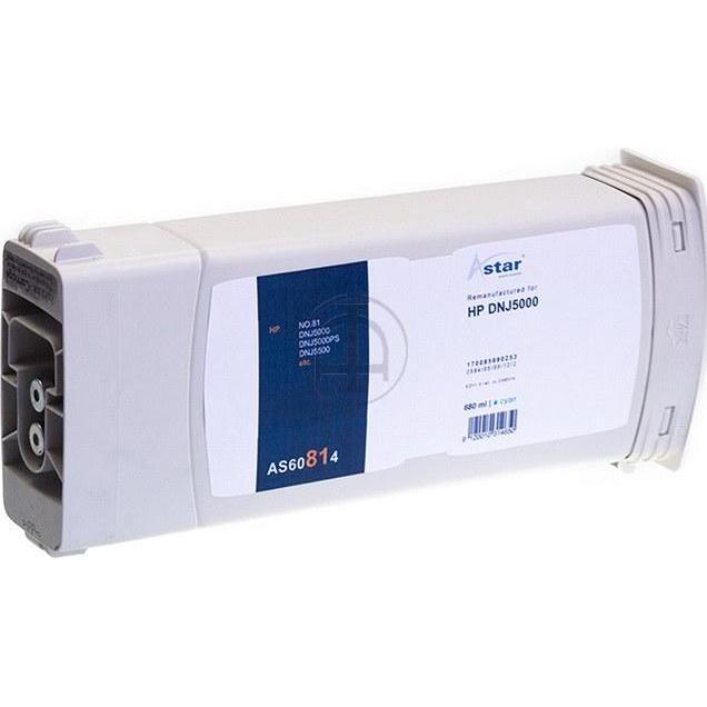 Astar, Druckerpatrone, AS60814 - Cyan - HP DesignJet 5000 - 1 Stück(e) (C)