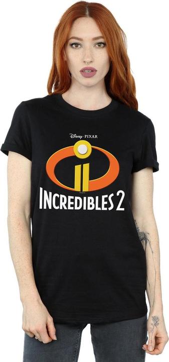 Immagine prodotto Disney Incredibles 2 Emblem Logo Maglietta Ampia Donna (L)