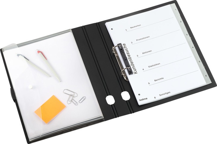 Immagine prodotto Kolma Raccoglitore ad anelli Selezione A4 Riciclaggio 2 anelli altezza di riempimento 3 cm nero (A4, 40 mm, 1 x)