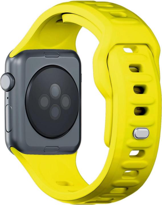 Produktbild 3MK Silicone Watch Strap żółty/yellow dla Apple Watch 42/44/45/49mm (Edelstahl, Silicone)