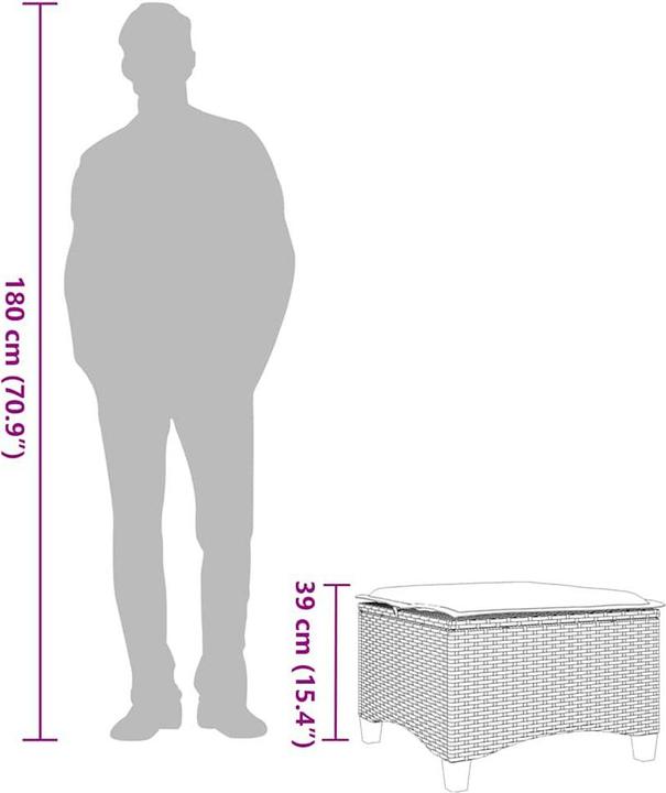 Produktbild vidaXL Gartenhocker