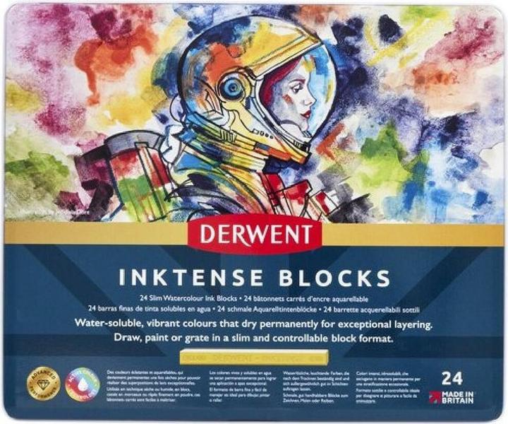 Immagine prodotto Derwent Pastelli acquerellabili Inktense, acquerelli, 24 pezzi (24 x)