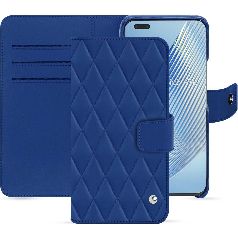 Noreve Lederschutzhülle Honor Magic5 Pro (Honor Magic5 Pro), Smartphone Hülle, Blau