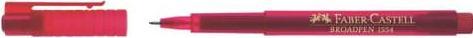 Actual product image Faber-Castell Fineliner Broadpen 1554 (Red, 1 x)