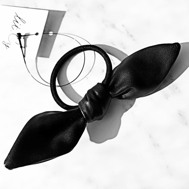 Immagine prodotto Avizar Leder-Schleifen-Haargummi (Elastico per capelli)