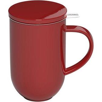 Loveramics, Tasse, Pro Tea - 450 ml Tasse mit Teesieb - Rot (450 ml, 1 x)