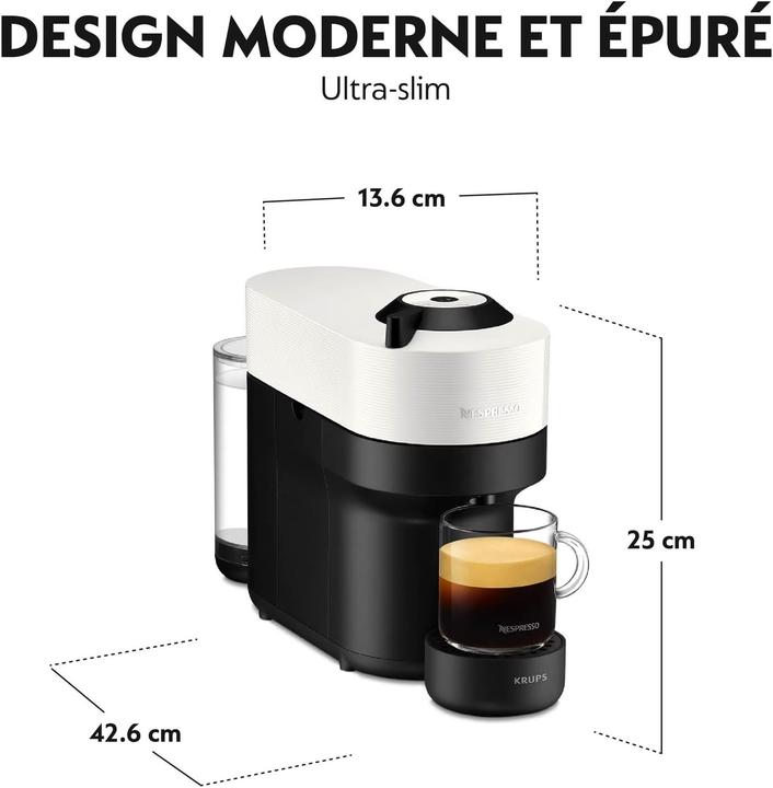 Produktbild Krups Kapsel-Kaffeemaschine YY4889FD Vertuo Pop 560 ml Weiss 1260 W (NESPRESSO Vertuo)