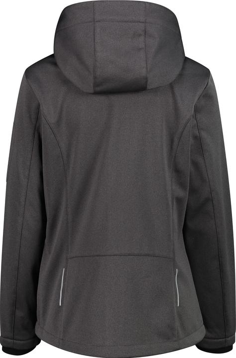 Actual product image CMP Campagnolo Women's Jacket Zip Hood Melange Softshell (44, XL)