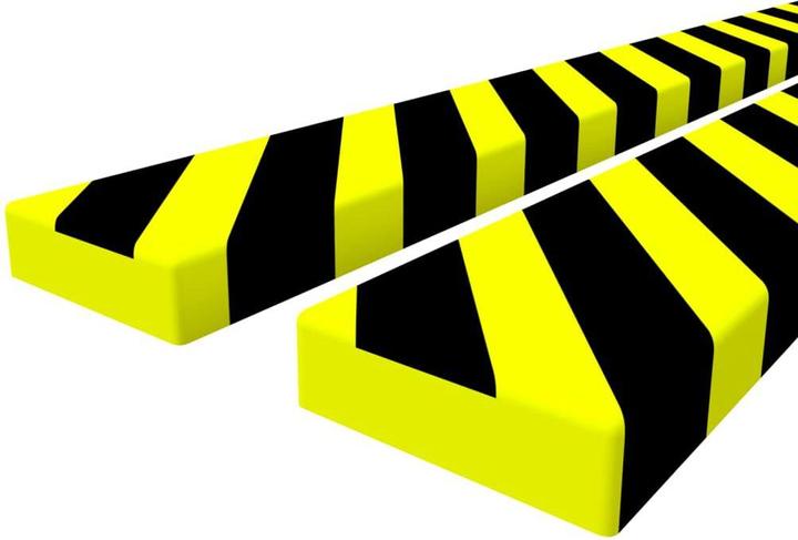 Produktbild vidaXL Kantenschoner 2 Stk. Gelb & Schwarz 6x2x101,5 cm PU,Farbe