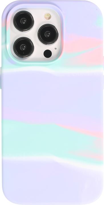 Actual product image PhoneLook Coque Gel Soft touch lisse Stripes bleu/violet (Apple iPhone 13 Pro Max)